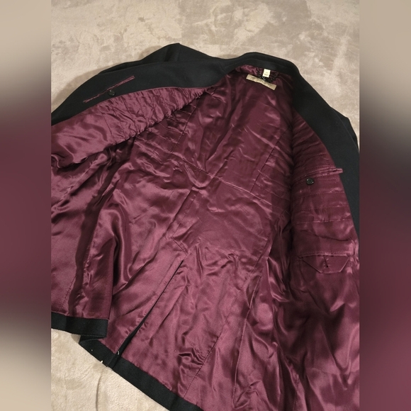 Burberry Wool Silk Pea Coat - Picture 6 of 15